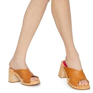 Swedish hasbeens Annette nature clog EU 37 US 7